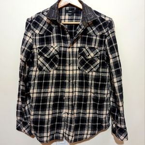Diesel long sleeve light flannel snap button S